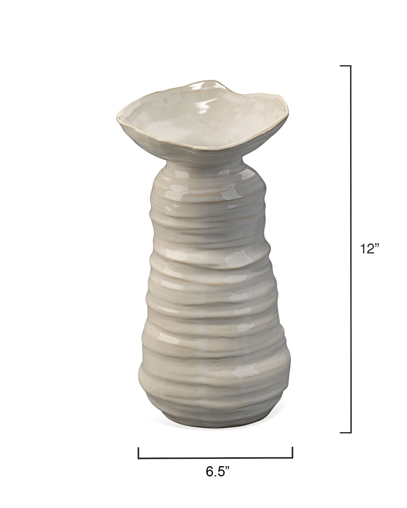 Marine Vase Pearl Cream - Medium - Image 4